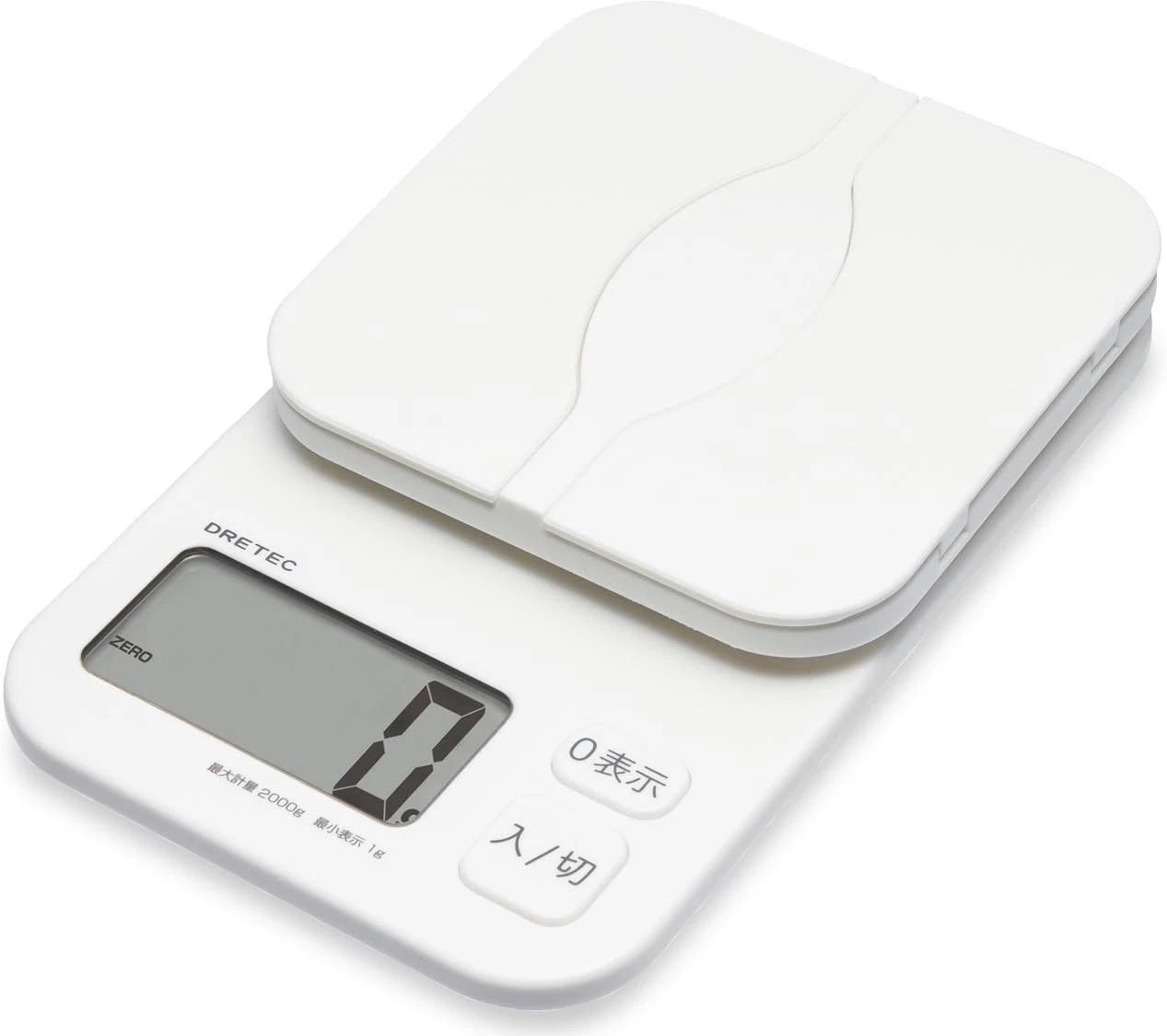 DRETEC digital scale 'Pakatto' 2kg white KS-257WT