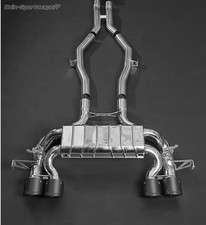 Capristo Sportauspuff-Anlage BMW M3 Competition G80 je 2x Carbon abgeschrägt