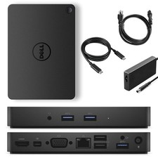 Station d’accueil Dell WD15 – USB-C – HDMI / DisplayPort / VGA / RJ45 / 3x USB3