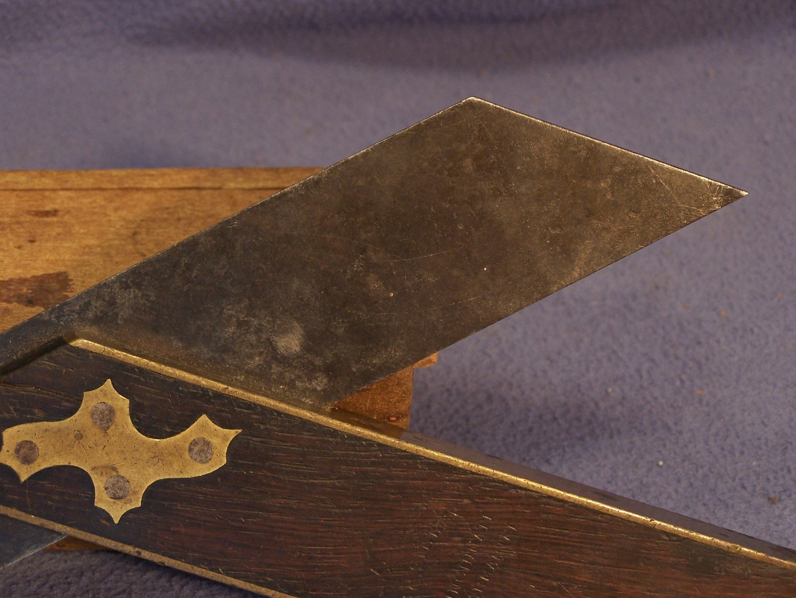 C. G. Siewers Cincinnati 10 inch Miter Square mitre square rosewood and brass