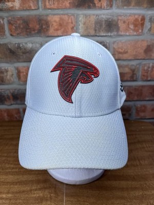 Atlanta Falcons New Era 39thirty Black Red Logo White Hat Medium/Large Flexfit
