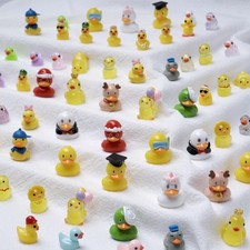 36 Types Multicolor Mini Resin Ducks, Plastic Tiny Ducks to Hide Prank, Littl...