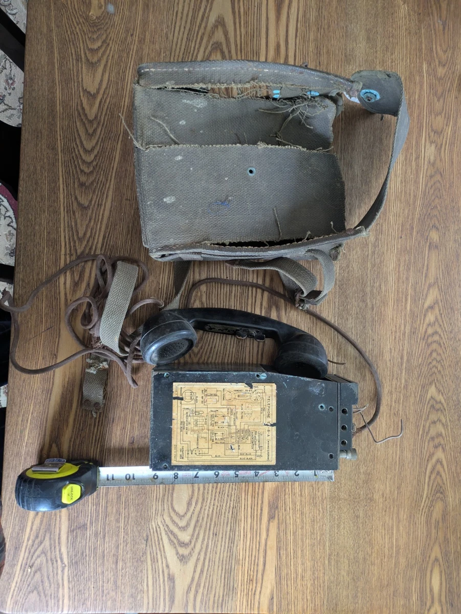 Field Telephone Indiana Original WWII US Field Gear & Equipment