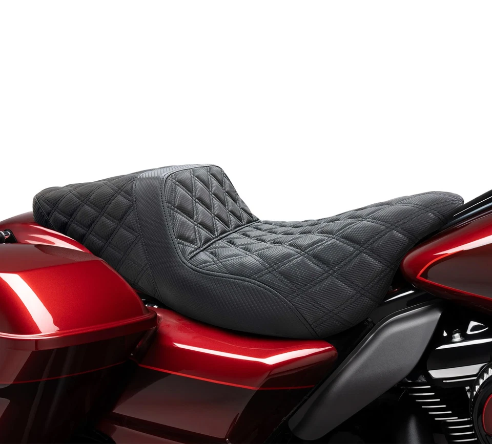 Driver Passenger Seat For Harley Touring Electra Street Glide Road King 08-23 Foto 2 de 4