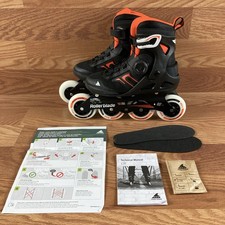 Rollerblade Macroblade 90 BOA Mens Adult Inline Skate Size 7-7.5 Black/Orange