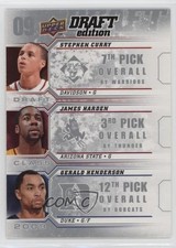 2009 Draft Edition Class Stephen Curry Gerald Henderson James Harden #D-CHH gb9