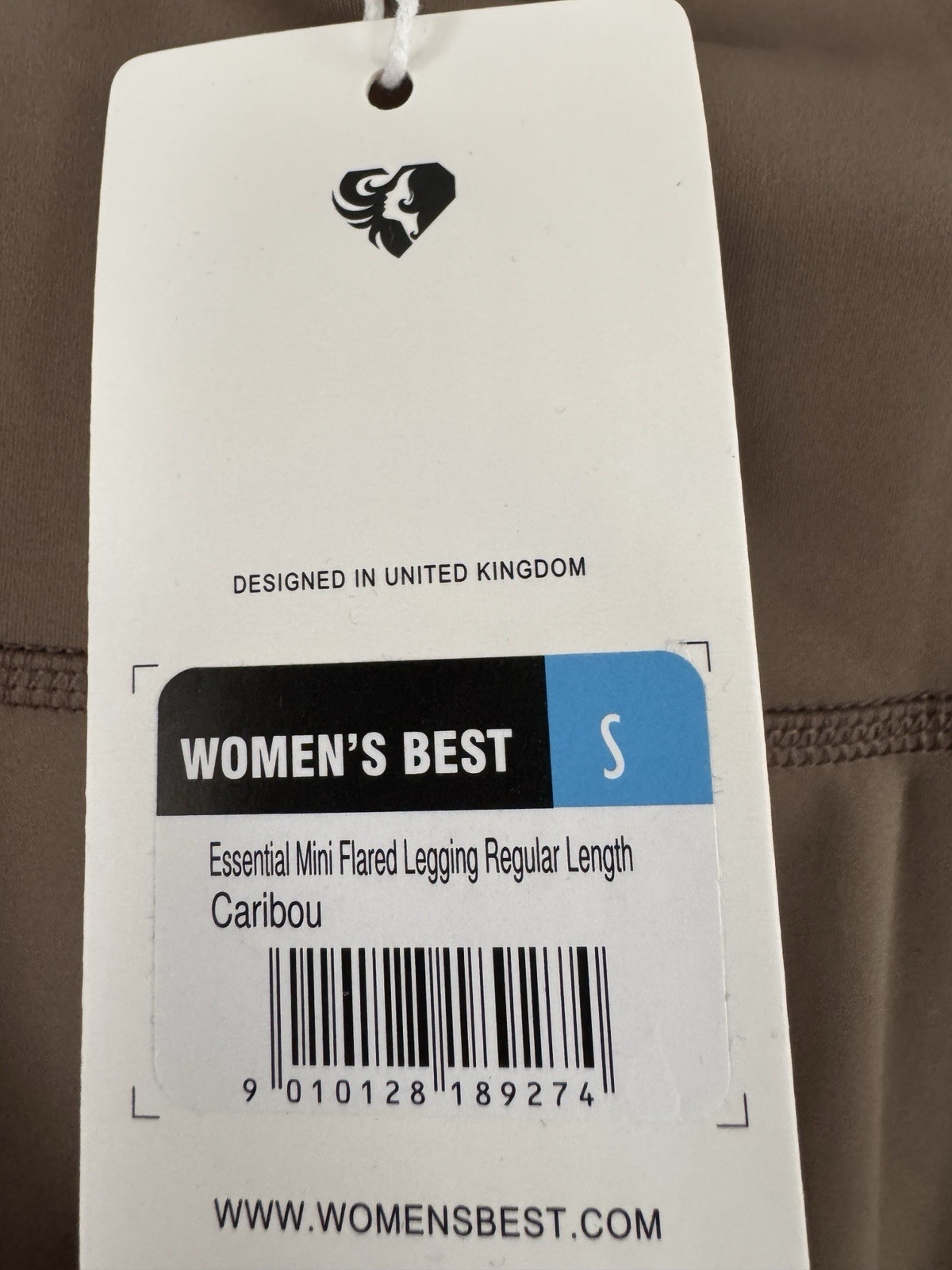 Womens Best Essential Mini Flared Leggings Regular Length Sz S NWT Caribou Brown thumbnail 4
