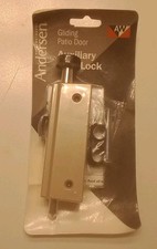 Anderson Gliding Sliding Patio Door Auxiliary Security Foot Lock Andersen Gold