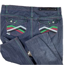 Vintage Akademiks Jeans Men Sz 40 Y2K Embroidered Pockets Baggy Skater Grunge