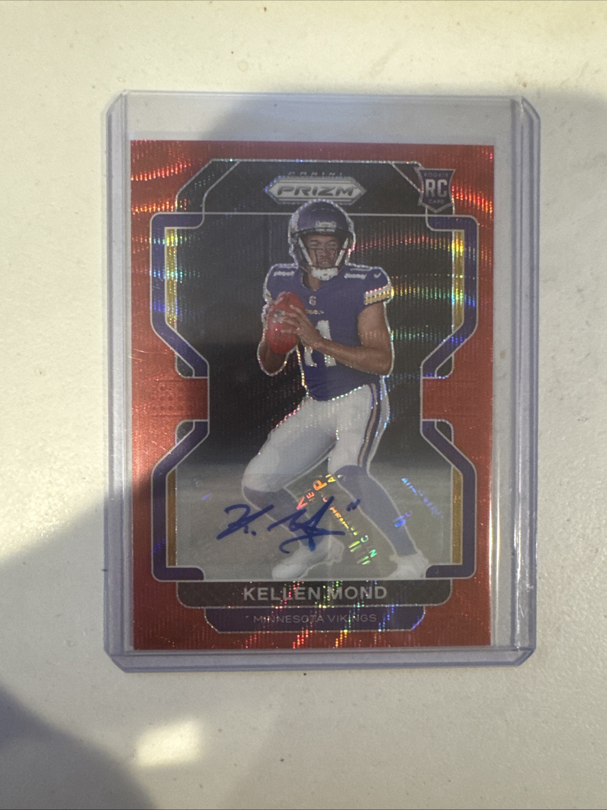 2021 Panini Prizm - Rookie Kellen Mond #351 Red Wave Prizm Autographs /149 #4900