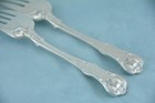 2 Tiffany English King Sterling Silver 6" Pastry Fork No Monogram — photo 6