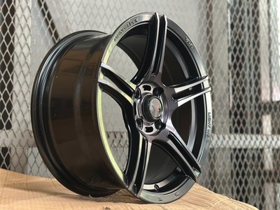 New 15x7 ET32 AD WHEEL VR-5 Black (4 Wheel) 4x100 fit TOYOTA HONDA MAZDA