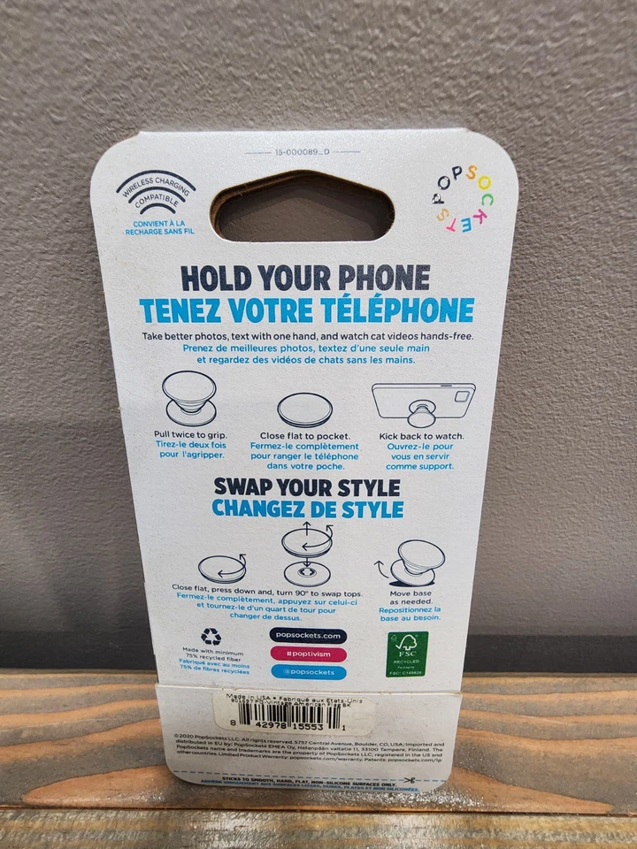 Pop Socket Phone Grip Enamel AMERICAN FLAG USA POPGRIP PopSocket Premium NEW - Image 2 of 2