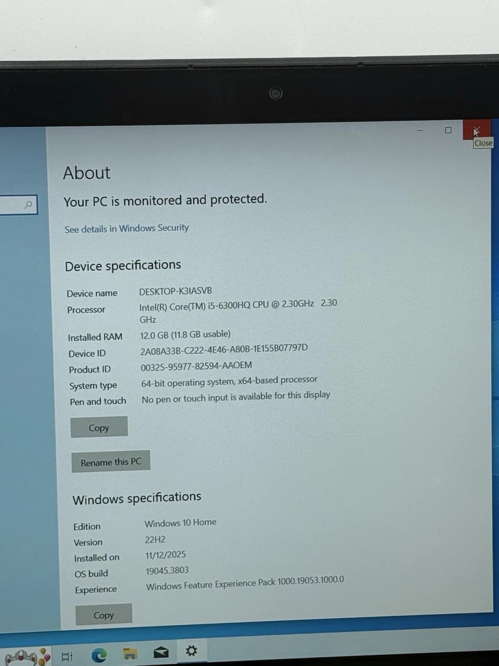 Lenovo IdeaPad Y700-15ISK 15.6” FHD i5-6440HQ 2.30GHz 12GB RAM 250GB SSD 960M - Image 2 of 4