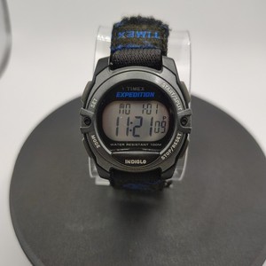 Vintage 2008 Timex Expedition INDIGLO Mens Military Digital Quartz Watch