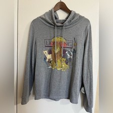 Disney The Lion King Gray Pullover SzM Cute Comfy Vintage Nostalgia