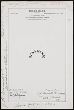 [ J. H. Bunnell & Co. for Sunshine brand Incandescent Electric Lamps]