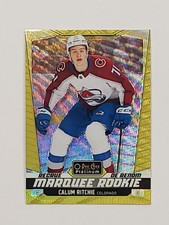 2024-25 O-Pee-Chee Platinum Neon Yellow Surge #274 Calum Ritchie RC (FM)