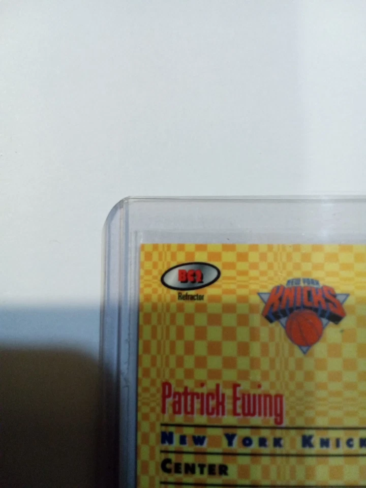 Bowman's Best Cuts Refractor Patrick Ewing Knicks 1998 Salón de la fama Foto 3 de 4