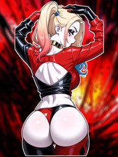 Adult Anime Waifu Harley Quinn 6" Vinyl Sticker