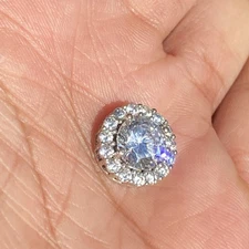 💎 Vintage Sun BR ( Sun Diamond - Brazilian ) Rhodium Brass Crystal Pendant 💎