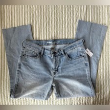 Old Navy Women's High Rise Cropped Flare Jeans in Blue Size 8