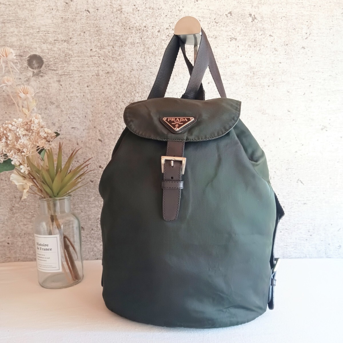 Good Condition PRADA Old Nylon Drawstring Backpac… - image 1