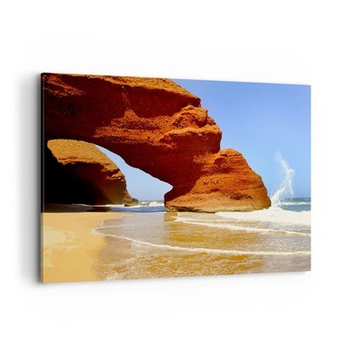 Cuadro Sobre Lienzo 120x80cm Cuadros Roca piedra arenisca océano naturaleza - Imagen 1 de 4