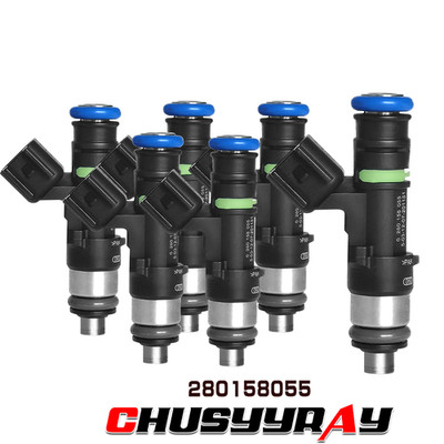 6Pcs Fuel Injectors 0280158055 Fits for 06-10 Mustang Explorer Mazda 4.0L V6