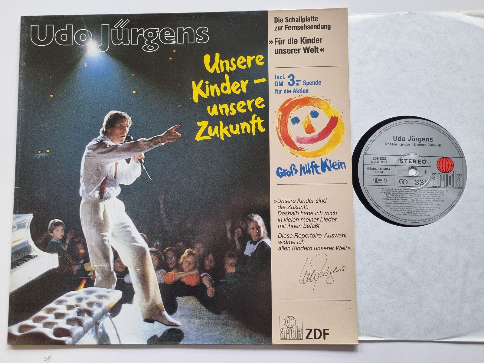 Udo Jürgens - Unsere Kinder - Unsere Zukunft Vinyl LP Germany