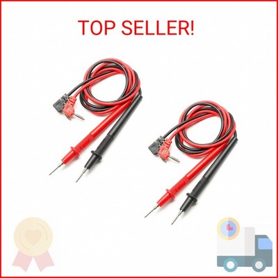 LDEXIN 2 Pairs 82cm/32.3'' Digital Multimeter Banana Plug Connector Voltmeter Tes