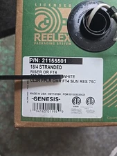 50ft Genesis 18/4 18GA Wire 4C Stranded Riser CLR3 FT4 CMR Cable - White