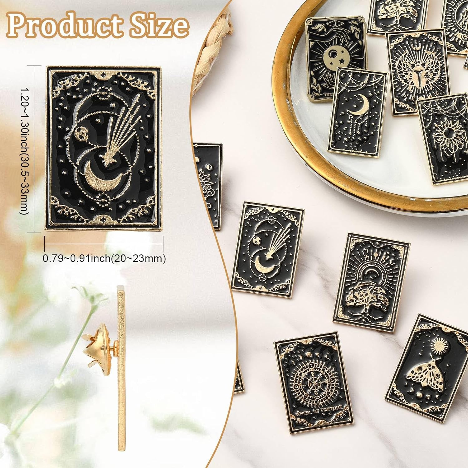 Animal Elegant Flower Food Theme Brooch Pins Scarf Rings for DIY Jewelry Clothes
