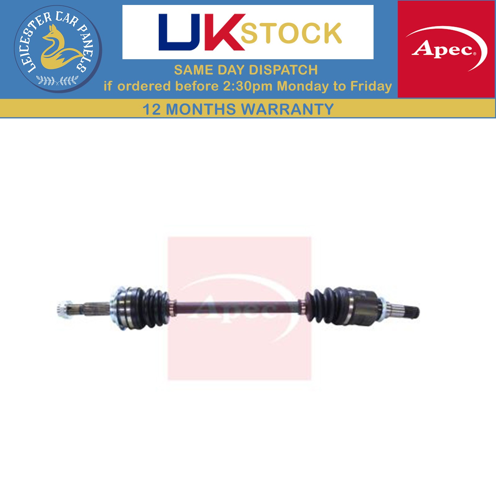Apec Driveshaft For Toyota Yaris/vitz 2005-2012 1.0 1.3 ADS1135L