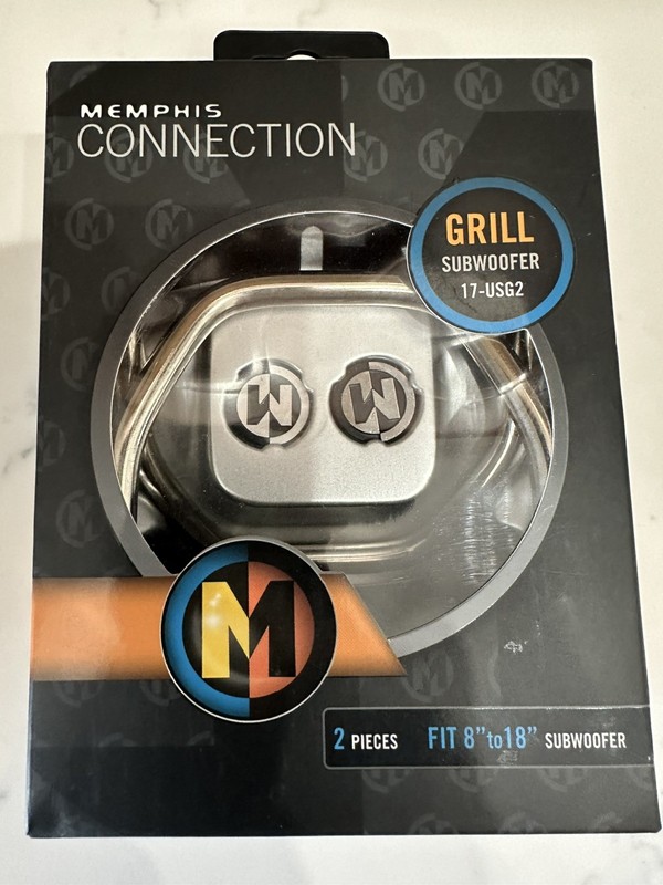 MEMPHIS USG2 FIT 8" 10" 12" 15" SUBWOOFER METAL GRILL STEEL PROTECTIVE BARS PAIR