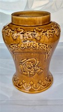 Antique  Grosvener  Glasgow Scottish Stoneware Tobacco Snuff Jar 26 cm Tall