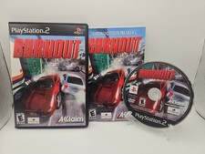 Burnout PS2 PlayStation 2  Reg Card Complete CIB - Tested
