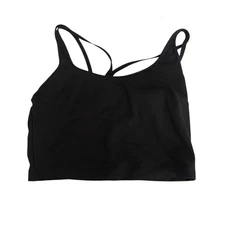 All In Motions Sports Bra Women's Small Black Strappy Athletic Active