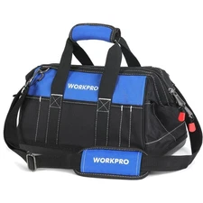 16-inch Wide Mouth Tool Bag with Water Proof Molded Base