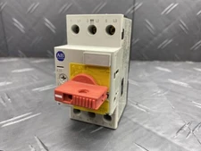 Allen Bradley 140M-C2E-B63-KY Motor Protector Circuit Breaker Red Knob Handle