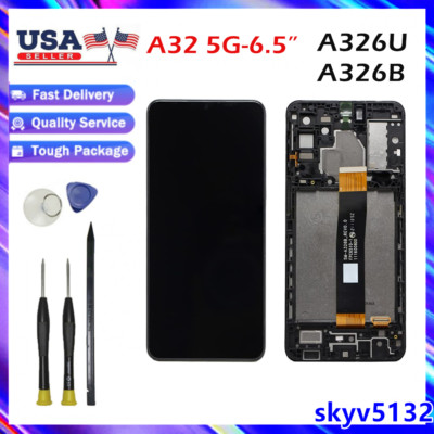 For Samsung Galaxy A32 5G SM-A326U 326B Display LCD Touch Screen Frame Digitizer