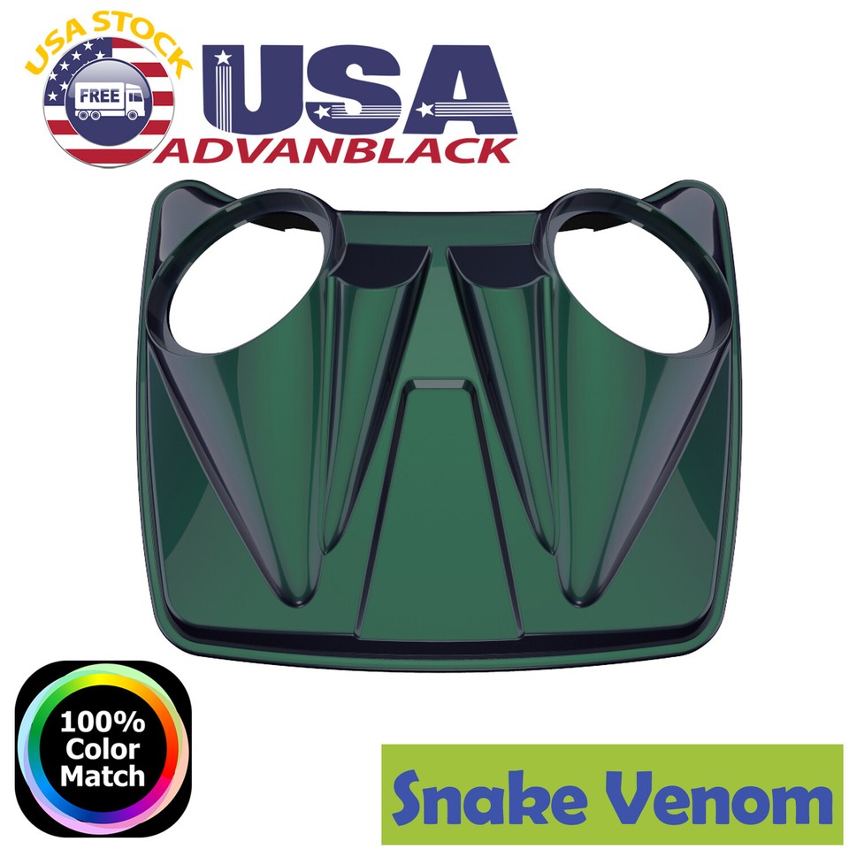 Snake Venom Dual 8'' Speaker Lids Fits Harley/Advanblack Razor Chopped
