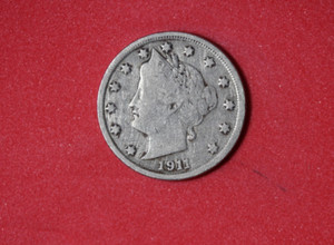 1911- Liberty Head V Nickel 5 Cent Piece #P28675