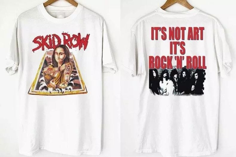 FILA Maglietta Skid Row Monna Lisa Tour 1989 Maglietta Skid Row S 5XL1