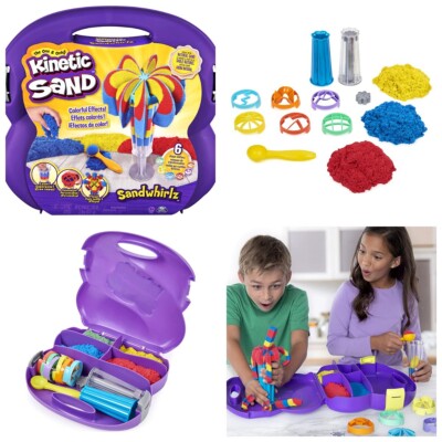 Kinetic Sand Sandwhirlz in Carry Case Sensory Toys Made With