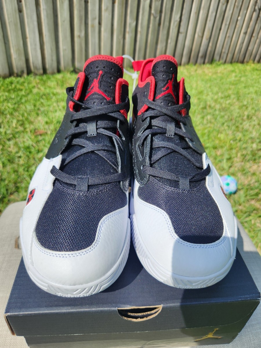 Size 14 - Air Jordan Stay Loyal 2 Black White Gym Red for sale