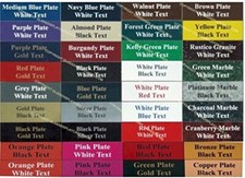 Personalized Engraved 20x4 Inch Plastic Nameplate Plaque Tag Sign Label