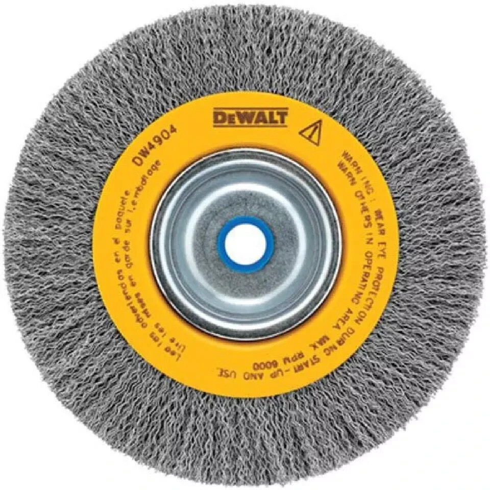DEWALT 6 Inch Crimped Wire Wheel For Bench Grinder Premium Quality -  DW4905