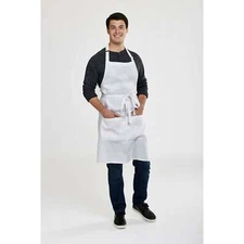 Solino Home 100% Pure Linen Full Midi Apron with Pockets for Men and Women
