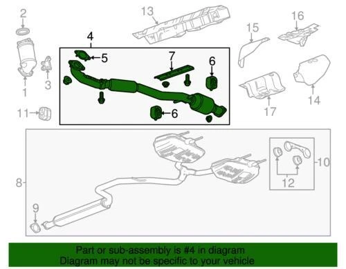 Genuine GM 2013-2016 Chevrolet Malibu Limited Malibu Front Exhaust Pipe 19420264 - Изображение 2 из 2